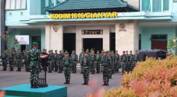 Tumbuhkan Jiwa Nasionalisme, Kodim 1616/Gianyar Gelar Upacara Bendera Penuh Khidmat