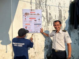 Antisipasi Penyebaran Hantavirus, Lapas Kelas I Madiun Pasang Banner Edukasi Kesehatan di Blok Hunian
