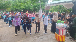 SD Negeri 2 Babaktulung Rayakan Dies Natalis ke-51 dengan Jalan Sehat Meriah