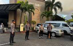 Polres Bandara Ngurah Rai Amankan Pelaksanaan Sholat Idul Adha 1447 H di Tiga Masjid Kawasan Bandara