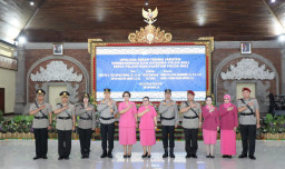 Kapolda Bali Pimpin Upacara Sertijab dan Pelantikan Pejabat Baru Polda Bali