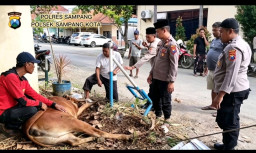 Polsek Sampang Kota Tebar Kebaikan di Idul Adha 1447 H, Salurkan Daging Qurban untuk Anak Yatim dan Duafa