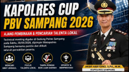 Saring Bakat Lokal Tanpa Pemain Bon, Polres Sampang Gelar Turnamen Voli Kapolres Cup 2026