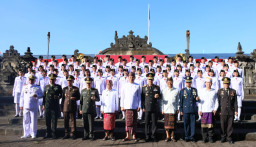 Kapolda Bali Hadiri Upacara Peringati Hari Lahir Pancasila