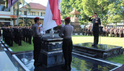 Kapolres Tabanan Pimpin Upacara Hari Lahir Pancasila 2026, Teguhkan Semangat Persatuan dan Perdamaian Dunia
