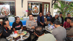 Ngopi Kamtibmas Bersama Media, Kapolresta Denpasar Ajak Insan Pers Jaga Stabilitas Keamanan dan Dukung Pariwisata Bali