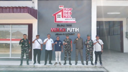 Dandim 1617/Jembrana Dampingi Kunjungan Kerja Direktur PT. Agrinas Bali Nusra Tinjau Progres Pembangunan KDKMP