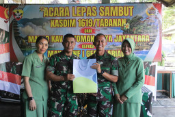 Dandim Tabanan Pimpin Lepas Sambut Kasdim, Momentum Penguatan Profesionalisme Prajurit 
