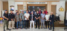 Kasihumas Polrestabes Surabaya Terima Audiensi KWI, Pererat Hubungan dengan Insan Pers