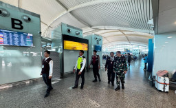 Wujudkan Rasa Aman Bagi Penumpang, Polres Bandara dan Stakeholder Gelar Patroli Bersama