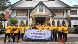 Polres Bandara Ngurah Rai Gelar Bakti Religi Sambut Hari Bhayangkara ke-80
