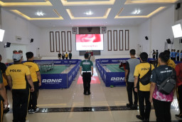 Turnamen Tenis Meja Polrestabes Surabaya Resmi Dibuka, Pererat Soliditas Antar Personel