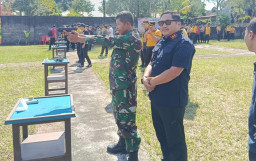 Hari Bhayangkara ke-80, Kasdim Tabanan Ikuti Lomba Menembak dan Penghijauan 
