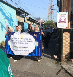 Semarak Warga Kendung Jaya Antusias Rayakan 1 Muharram Dengan Cara Pawai Keliling Kampung 