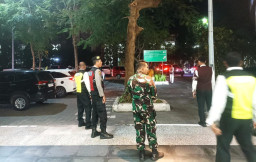 Polres Kawasan Bandara I Gusti Ngurah Rai Upaya Preventif Laksanakan Patroli Gabungan di Terminal Internasional