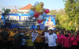 Dandim Tabanan dan Kapolres Pimpin Semangat Kebersamaan dalam Olahraga Bersama Hari Bhayangkara ke-80