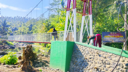 Dandim 1617/Jembrana Pimpin Langsung Percepatan Pembangunan Jembatan Nusamara