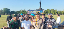 Gelar Apel Bersama Pecalang Polda Bali Komitmen Jaga Kamtibmas Dan Pariwisata Berkualitas