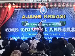 SMK Triyasa Surabaya Wisuda 65 Purna Siswa, Lebih dari 50 Persen Lulusan Langsung Terserap Dunia Industri