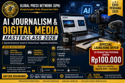 GPN Buka Pendaftaran Masterclass AI Jurnalistik & Media Digital 2026: Bekali Insan Media Hadapi Transformasi Zaman