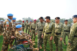 ASOPS PANGKORMAR HADIRI UPACARA PENYAMBUTAN SATGAS TNI KONGA UNIFIL TA.2025
