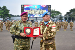 Pangkormar Sambut Kepulangan Satgas UNIFIL 2025 di Cilandak: "Tidak Ada Kata yang Lebih Indah Selain Rasa Bangga