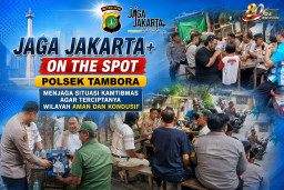 Jaga Jakarta+ On The Spot, Kapolsek Tambora Sambangi Warganya
