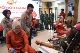 Donor Darah Sambut Hari Bhayangkara ke-80, Berhasil Kumpulkan 111 Kantong Darah