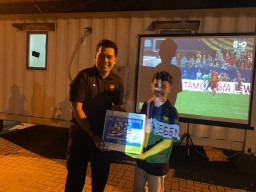 Jaga Jakarta On The Spot, Nobar Polres Pelabuhan Tanjung Priok Pererat Silaturahmi Bersama Sopir Truk dan Komunitas