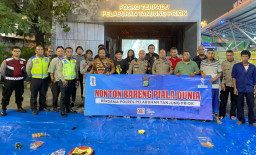 JJOS Nobar Piala Dunia 2026, Pererat Silaturahmi dan Perkuat Kamtibmas di Terminal Nusantara Pura.