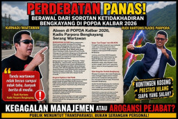 Absen di POPDA Kalbar 2026, Kadis Parpora Bengkayang Serang Wartawan