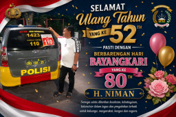 Ultah Bertepatan HUT Bhayangkari ke-80, H. Niman Genap 52 Tahun, Doa Mengiringi Pengabdian untuk Polri dan Masyarakat
