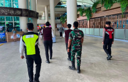 Kedepankan Pendekatan Humanis, Polres Bandara Ngurah Rai Perkuat Patroli Gabungan di Terminal Internasional