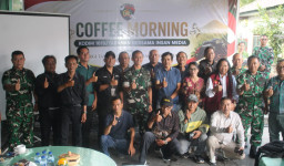 Dandim 1619/Tabanan Perkuat Kemitraan dengan Media Lewat Coffee Morning