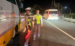 Sinergi Satlantas Polres Bandara dan Avsec Jaga Kelancaran Lalu Lintas di Terminal Internasional
