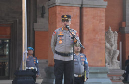 Polda Bali Gelar Apel Kesiapan Pengamanan Kunjungan Kerja Presiden Republik Indonesia di Provinsi Bali