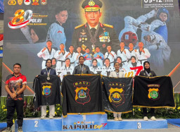 Tiga Personel Polres Bandara Ngurah Rai Raih Medali di Kejurnas Taekwondo Kapolri Cup VII 2026