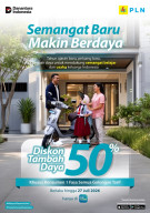 Sambut HUT ke-81 RI,PLN Hadirkan Promo"Semangat Baru Makin Berdaya"Diskon 50%Biaya Tambah Daya Listrik untuk Pelanggaran