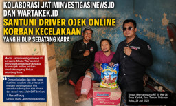 Aksi Kemanusiaan KWI DPC Sidoarjo, Bantu Driver Ojol Korban Kecelakaan di Taman