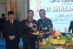 Danrem 052/Wijayakrama Hadiri HUT Bhayangkara ke-80, Perkokoh Soliditas TNI–Polri sebagai Benteng Kedaulatan Bangsa