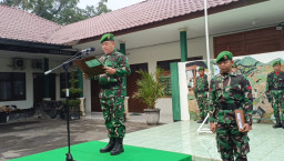 Kodim Tabanan Gelar Upacara Bendera, Kasdim Ingatkan Tugas Prajurit Harus Berdampak Bagi Masyarakat 