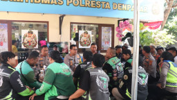 Ngopi Kamtibmas Polresta Denpasar, Komunitas Ojol Dorong Penindakan Tegas Pelanggaran Lalu Lintas di Kawasan Wisata