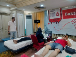 Sambut HUT ke-81 RI, Sahid Surabaya Hotel Ajak Sahid People Donor Darah