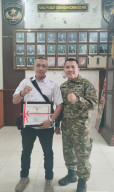 Wartawan Mitra Korem 052/Wijayakrama Wawan Nugroho Raih Penghargaan atas Dedikasi dan Sinergi Publikasi