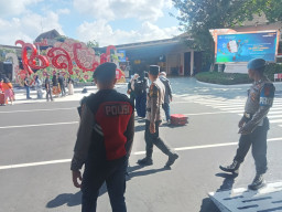 Polres Kawasan Bandara I Gusti Ngurah Rai Hadir, Tekan Potensi Gangguan Keamanan