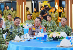Kapolri Hadiri Silaturahmi Strategis Pimpinan Lembaga Negara di Mabes TNI AL
