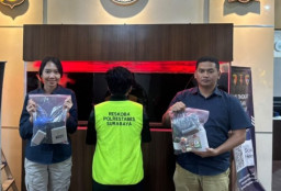 Satresnarkoba Polrestabes Surabaya Bongkar Produksi Tembakau Sintetis, Pelaku Juga Edarkan Ganja