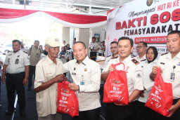 Kepedulian, Pemasyarakatan Korwil Madiun Gelar Bakti Sosial Bersama Masyarakat