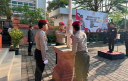 Upacara HUT Ke-81 Kemerdekaan RI, Polres Bandara Teguhkan Semangat Kebangsaan