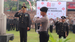 Polresta Denpasar Gelar Upacara HUT ke-81 Kemerdekaan RI, Tanamkan Semangat Nasionalisme dan Pengabdian